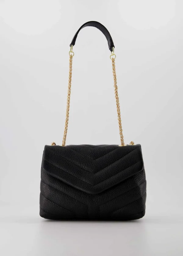 LOF Boutique Seline Bag Leather Black> Tassen