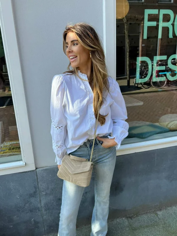 LOF Boutique Seline Bag Suede Taupe> Tassen