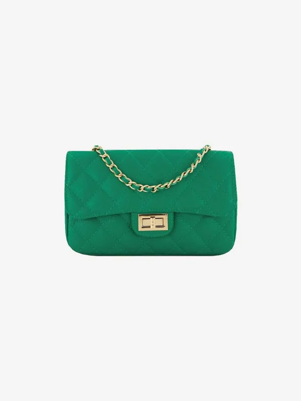 LOF Boutique Sophia Bag Emerald Green Gold Medium> Tassen