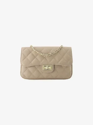 LOF Boutique Sophia Bag Taupe Gold Medium> Tassen