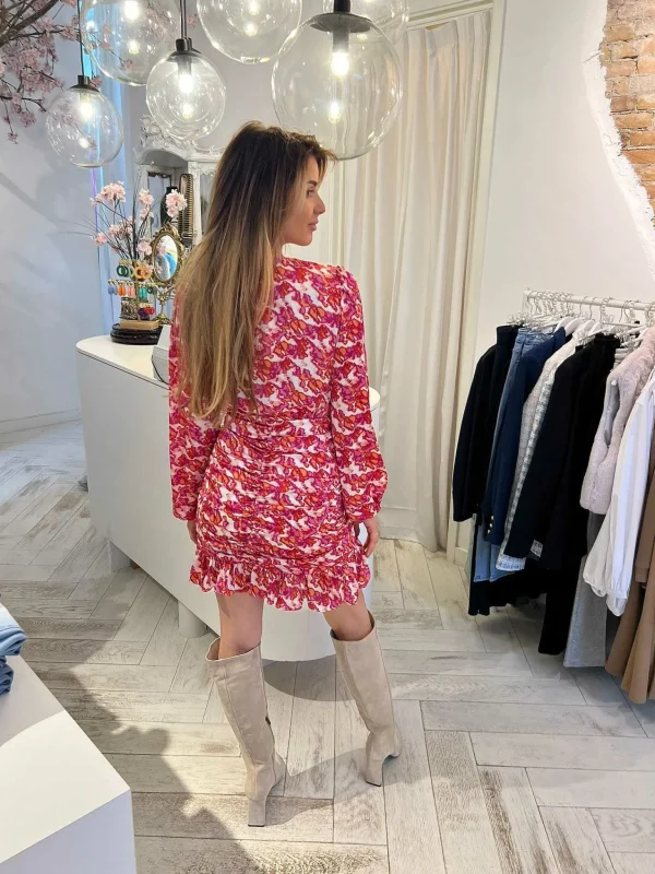 LOF Boutique Stacey Dress Rose Red> Jurken