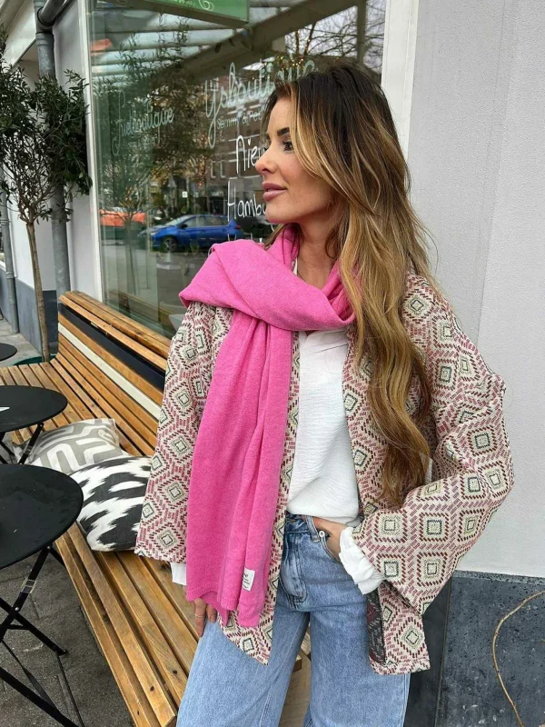 LOF Boutique The Supersoft Scarf Pink> Mutsen & Sjaals