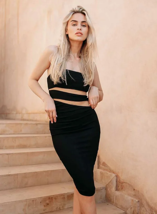 LOF Boutique Unique Zola Dress Black> Jurken