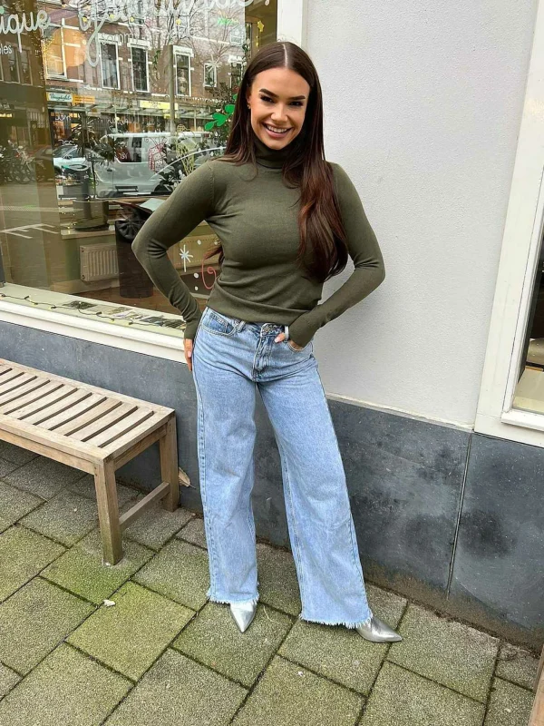 LOF Boutique Wide Leg Jeans Blue> Broeken