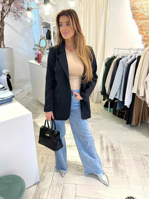 LOF Boutique Wide Leg Jeans Blue> Broeken