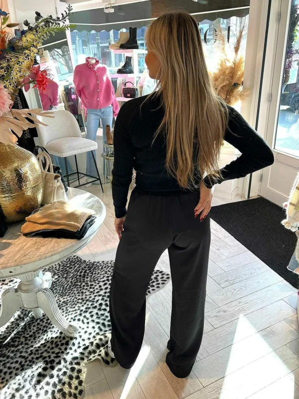 LOF Boutique Yara Pantalon Black> Broeken